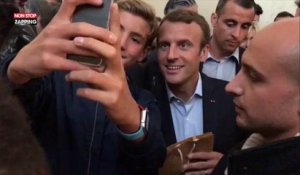 Emmanuel Macron fait un tendre compliment à sa femme Brigitte (vidéo)