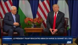 Sommet de l'ONU: Donald Trump rencontre Mahmoud Abbas
