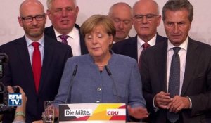 Merkel: "Ce n’était pas évident mais nous sommes de nouveau la première force politique du pays"