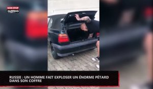 Russie : un homme fait exploser un énorme pétard dans son coffre (vidéo)