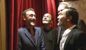 Jean-Paul Rouve, Jean-Pierre Bacri et Gilles Lellouche, le trio plein d'humour, ayant LE SENS DE LA FETE, dans les coulisses de l'émission cinéma