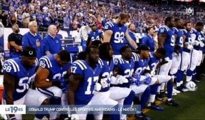 Grosses tensions entre les sportifs américains et Donald Trump à travers un geste symbolique - Regardez