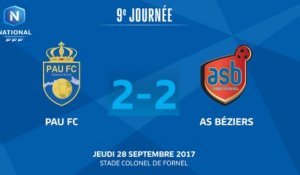 J9 : Pau FC - AS Béziers (2-2), le résumé