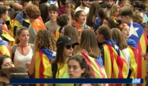 Référendum en Catalogne : les étudiants ont manifesté à Barcelone