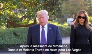 Donald et Melania Trump en route pour Las Vegas