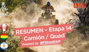 Resumen - Camiones/Cuadriciclos - Etapa 14 (Córdoba / Córdoba) - Dakar 2018