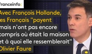 Avec François Hollande, les Français "payent mais n'ont pas encore compris où était la maison et à quoi elle ressemblerait" dit Olivier Faure