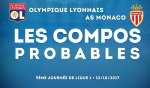 Les compos probables de Lyon-Monaco