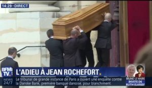 Les proches de Jean Rochefort sont venus lui rendre hommage à l'église Saint-Thomas d'Aquin à Paris