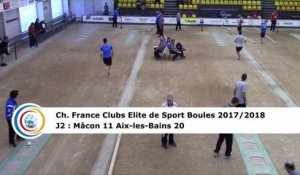 Troisième tour, tir rapide en double, Club Elite Masculin J2, Mâcon vs Aix-les-Bains, octobre 2017