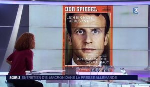 Emmanuel Macron à la presse allemande : "Je ne suis pas arrogant"