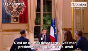 Les claques d'Emmanuel Macron à François Hollande