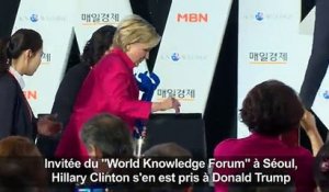Hillary Clinton condamne Trump sur la Corée du Nord