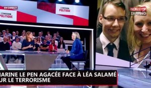 Marine Le Pen agacée par Léa Salamé sur le terrorisme et l’ultra-droite (Vidéo)