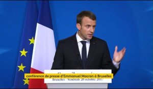 Brexit : Londres est "loin du compte sur les engagements financiers", selon Emmanuel Macron