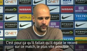 9e j. - Guardiola : ''Tellement heureux pour Agüero''