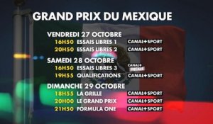 Grand Prix du Mexique - Le programme du week-end