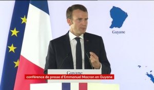 Accords de Guyane : "la parole de l'Etat sera tenue", promet Emmanuel Macron