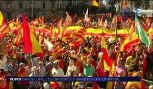 Espagne : démonstration de force des opposants à l'indépendance de la Catalogne