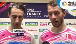 Yonex IFB 2017 : La réaction de Boe/Mogensen (DEN) après leur défaite en finale