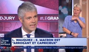 [Zap Actu] Laurent Wauquiez tire à boulets rouges sur E. Macron (30/10/2017)