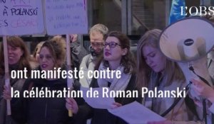 "Pas d'honneur pour les violeurs" : des féministes ont manifesté contre la célébration de Roman Polanski à la cinémathèque