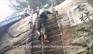 Les escaliers les plus raides du monde : mont Hua en Chine