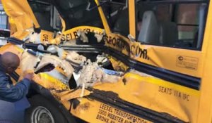 New York : les écoliers choqués et peinés