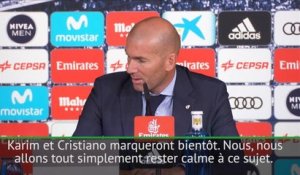 Liga: 11e j. - Zidane: "Karim et Cristiano marqueront bientôt"