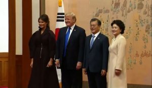 Moon Jae-In accueille Trump à Seoul