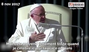 Le pape François pousse un coup de gueule contre les téléphones portables