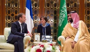 Macron rencontre pour la première fois Mohamed ben Salman, prince d'Arabie saoudite