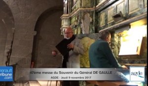messe anniversaire à la mémoire du GENERAL DE GAULLE du 9 NOVEMBRE 2017