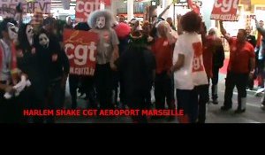 Le Harlem Shake des grévistes d'Air France et ICTS dans l'aéroport.