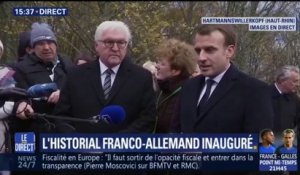 Depuis l'historial franco-allemand, Emmanuel Macron prône une "Europe souveraine, unie et démocratique"