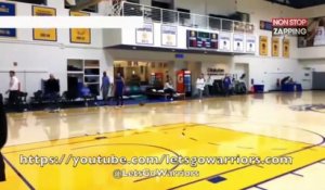 Stephen Curry : son incroyable panier inscrit du pied (vidéo)