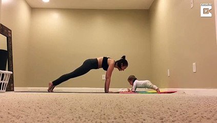 Maman Et Bebe Font De La Gym Petite Seance De Muscu Trop Chou Sur Orange Videos
