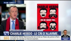 Une sur Edwy Plenel : "Charlie Hebdo a eu raison" estime Christophe Barbier