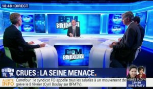 Crues: "La Seine a dépassé les 4,92 mètres", Nicolas de Labareyre