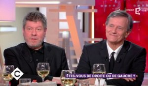 Régis Laspalès et Francis Huster, à droite à gauche - C à Vous - 24/01/2018