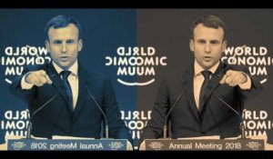 Macron à Davos : pro-business en anglais, social en français