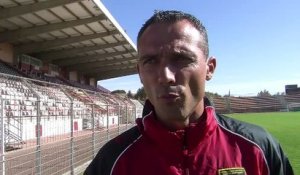 L'entraineur du FC Martigues Jérôme Erceau