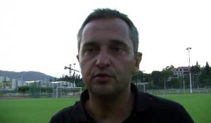 La réaction de l'entraîneur martégal Jean-Luc Vannuchi