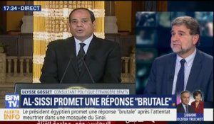 Le président égyptien promet de "venger" les victimes de l'attentat dans une mosquée soufie