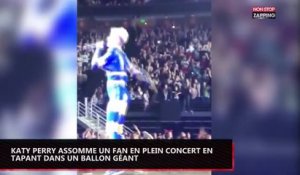 Katy Perry assomme un fan en plein concert avec un ballon géant (vidéo)