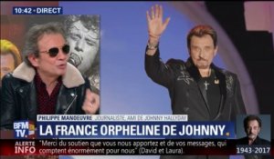 "L'imitation de Johnny aux Guignols a été très dure pour lui", raconte Philippe Manœuvre
