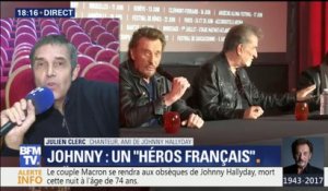 "Le terme de bête de scène était réel pour Johnny", explique Julien Clerc