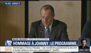 Hommage populaire à Johnny: "Près de 1.500 policiers et gendarmes seront mobilisés", déclare le préfet de police
