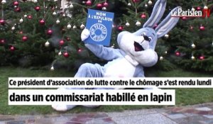 Paris :  habillé en lapin au commissariat de police