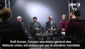 Kofi Annan: "l'état du monde a des raisons de nous inquiéter"